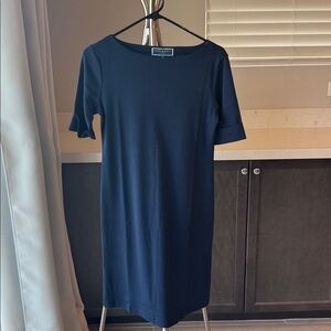 Karen Scott Sport Classic Navy Mini Dress